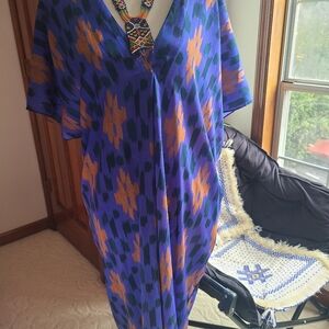Zara Printed Tunic Midi Dress S